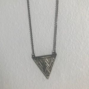 Triangle silver necklace